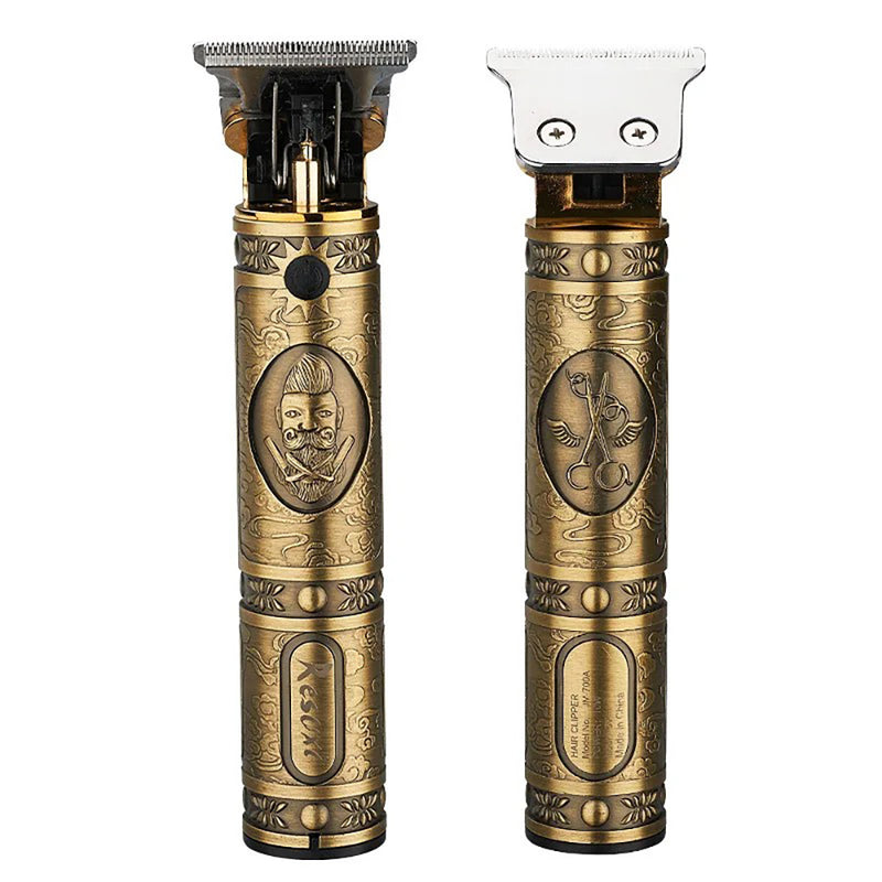 Maquinilla de afeitar dorada para hombre